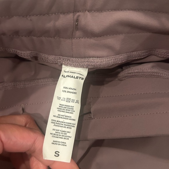 Alphalete Tight Joggers Drawstring Dusty Pink Size S - Picture 3 of 5